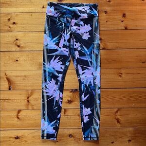 Women Tropical Floral Workout Leggings